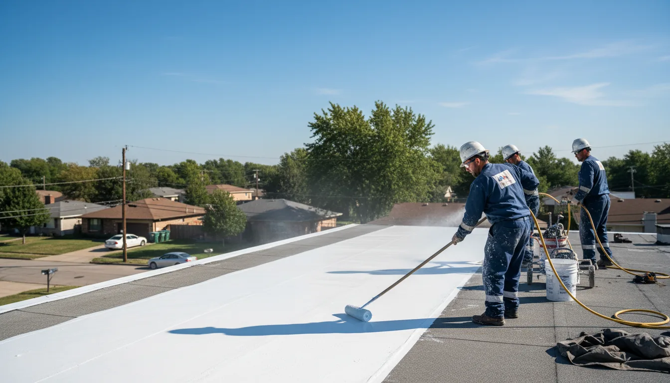 Commercial roof coating in Downey, CA near me